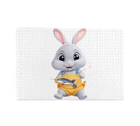 Jigsaw Puzzles1000 Pezzi Hytter Little Grey Rabbit Pesca Modello Educativo Intellettuale Puzzle in legno, Divertenti Puzzle, Gioco antistress