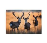 Jigsaw Puzzles1000 Pezzi Hytter Nature Animali Selvaggi Cervi Modello Educativo Intellettuale Puzzle in legno, Divertenti Puzzle, Gioco antistress