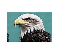 Jigsaw Puzzles1000 Pezzi Hytter North American Bald Eagle Modello Educativo Intellettuale Puzzle in legno, Divertenti Puzzle, Gioco antistress