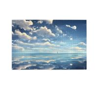 Jigsaw Puzzles1000 Pezzi Hytter Nuvole Bianche Sopra Il Mare Modello Educativo Intellettuale Puzzle In Legno Puzzle, Divertenti Puzzle, Gioco Alleviare Lo Stress