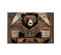 Jigsaw Puzzles1000 Pezzi Hytter Rustico Lodge Bear Modello Educativo Intellettuale Puzzle in legno, Divertenti Puzzle, Gioco antistress