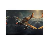 Jigsaw Puzzles1000 Pezzi Jkiegoq Aereo di Guerra Stampato Educativo Intellettuale Puzzle In Legno Divertenti, Gioco di Alleviare Lo Stress