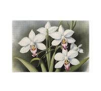 Jigsaw Puzzles1000 Pezzi Jkiegoq Orchidea Campana Bianca Stampato Educativo Intellettuale Puzzle In Legno Divertenti, Gioco di Alleviare Lo Stress