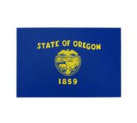 Jigsaw Puzzles1000 Pezzi Jkiegoq Oregon Bandiera dello Stato Stampato Educativo Intellettuale Puzzle In Legno Divertente, Gioco di Alleviare Lo Stress