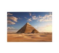 Jigsaw Puzzles1000 Pezzi Jkiegoq Piramide Egiziana nel Deserto Stampato Puzzle Educativi Intellettuali in Legno Puzzle, Divertente Puzzle, Gioco antistress