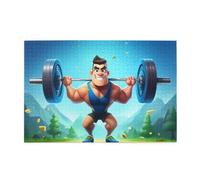 Jigsaw Puzzles1000 Pezzi Jkiegoq Sollevamento Pesi Sport Stampato Educativo Intellettuale Puzzle In Legno Divertenti, Gioco di Alleviare Lo Stress