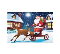 Jigsaw Puzzles1000 Pezzi Whjdpp Babbo Natale Guidare Modello Educativo Intellettuale Puzzle di legno, Divertenti Puzzle, Stress Alleviare Puzzle