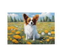 Jigsaw Puzzles1000 Pezzi Whjdpp Carino Bianco Papillon Immagine Educativo Intellettuale Puzzle in legno, Divertenti Puzzle, Gioco antistress
