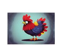 Jigsaw Puzzles1000 Pezzi Whjdpp Creativo Cartoon Pollo Immagine Educativa Intellettuale Puzzle in legno, Divertenti Puzzle, Gioco antistress