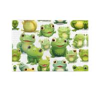 Jigsaw Puzzles1000 pezzi Whjdpp Cute Frogs Picture Educational Puzzle in legno intellettuale, puzzle divertenti, gioco antistress