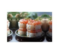 Jigsaw Puzzles1000 Pezzi Whjdpp Salmone Fresco Sushi Modello Educativo Intellettuale Puzzle in legno, Divertenti Puzzle, Stress Alleviare Puzzle