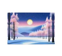 Jigsaw Puzzles1000 Pezzi Whjdpp Solstizio d'Inverno Modello Paesaggio Educativo Intellettuale Puzzle in legno, Divertenti Puzzle, Stress Alleviare Puzzle