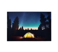 Jigsaw Puzzles1000 pezzi Whjdpp tende da campeggio nel modello della foresta puzzle educativi in legno intellettuale, puzzle divertenti, puzzle antistress