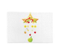 Jigsaw Puzzles1000 Pezzi Yyhwhjde Apple Star Wind Chime Immagine Educativo Intellettuale Puzzle in legno, Divertenti Puzzle, Stress Alleviare Puzzle