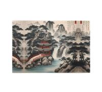Jigsaw Puzzles1000 pezzi Yyhwhjde Beautiful Landscape Painting 2 Pattern Quality Puzzle in legno per adulti e bambini, puzzle divertenti, puzzle antistress