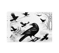 Jigsaw Puzzles1000 Pezzi Yyhwhjde Black Crow Birds Immagine Educativi Puzzle Intellettuale in legno, Divertenti Puzzle, Stress Alleviare Puzzle