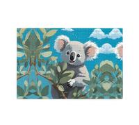 Jigsaw Puzzles1000 pezzi Yyhwhjde Carino Cartoon Koala Pattern Puzzle in legno di qualità per adulti e bambini, puzzle divertenti, puzzle antistress