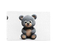 Jigsaw Puzzles1000 Pezzi Yyhwhjde Carino Piccolo Grizzly Orso Immagine Educativo Intellettuale Puzzle in legno, Divertenti Puzzle, Stress Alleviare Puzzle