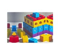 Jigsaw Puzzles1000 Pezzi Yyhwhjde Colorati Building Blocks Stampe Puzzle in Legno di Qualità per Adulti e Bambini, Divertenti Puzzle, Stress Alleviare Puzzle