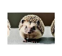 Jigsaw Puzzles1000 pezzi Yyhwhjde Cute Hedgehog Picture Educational Puzzle in legno intellettuale, puzzle divertenti, puzzle antistress