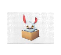 Jigsaw Puzzles1000 Pezzi Yyhwhjde Devil Bunny in The Box Stampe Puzzle Educativi Intellettuali in legno, Divertenti Puzzle, Gioco antistress