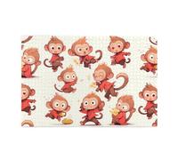 Jigsaw Puzzles1000 Pezzi Yyhwhjde Divertente Piccola Scimmia Immagine Educativa Intellettuale Puzzle in legno, Divertenti Puzzle, Stress Alleviare Puzzle