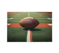 Jigsaw Puzzles1000 Pezzi Yyhwhjde Football Americano Campo Palla Sport Immagine Educativa Intellettuale Puzzle in legno, Divertenti Puzzle, Stress Alleviare Puzzle