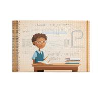 Jigsaw Puzzles1000 Pezzi Yyhwhjde Lezione di Matematica Parola Immagine Educativa Intellettuale Puzzle in legno, Divertenti Puzzle, Stress Alleviare Puzzle