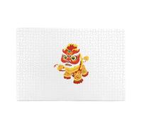 Jigsaw Puzzles1000 pezzi Yyhwhjde Lion Dance con una lunga storia stampe puzzle in legno di qualità per adulti e bambini, puzzle divertenti, puzzle antistress