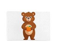 Jigsaw Puzzles1000 Pezzi Yyhwhjde Little Brown Bear Holding Cachi Immagine Educativo Intellettuale Puzzle in legno, Divertenti Puzzle, Stress Alleviare Puzzle