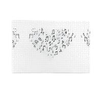 Jigsaw Puzzles1000 pezzi Yyhwhjde Love fatto di note musicali stampe educative intellettuali puzzle in legno, puzzle divertenti, gioco antistress