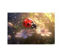 Jigsaw Puzzles1000 Pezzi Yyhwhjde Lovely Ladybug Stampe Educativi Intellettuale Puzzle in legno, Divertenti Puzzle, Gioco antistress