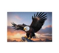 Jigsaw Puzzles1000 pezzi Yyhwhjde Mighty Bald Eagle Prints Puzzle in legno di qualità per adulti e bambini, puzzle divertenti, puzzle antistress