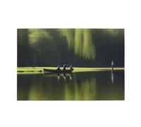 Jigsaw Puzzles1000 Pezzi Yyhwhjde Pesca Lago Pesca Immagine Educativo Intellettuale Puzzle in legno, Divertenti Puzzle, Stress Alleviare Puzzle