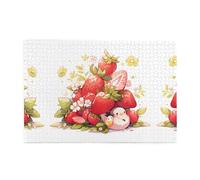 Jigsaw Puzzles1000 Pezzi Yyhwhjde Piccola Rondine nella Fragola Stampe Puzzle Educativi Intellettuali in legno, Divertenti Puzzle, Gioco antistress