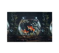 Jigsaw Puzzles1000 pezzi Yyhwhjde Piccolo pesce nel serbatoio dei pesci stampe puzzle in legno di qualità per adulti e bambini, puzzle divertenti, puzzle antistress