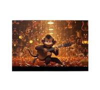 Jigsaw Puzzles1000 Pezzi Yyhwhjde Scimmia Musica Immagine Educativa Intellettuale Puzzle in legno, Divertenti Puzzle, Stress Alleviare Puzzle