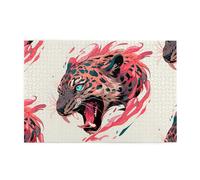 Jigsaw Puzzles1000 Pezzi Yyhwhjde Super Fierce Leopard Picture Educational Puzzle in legno intellettuale, puzzle divertenti, puzzle antistress