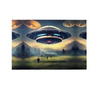 Jigsaw Puzzles1000 Pezzi Yyhwhjde UFO Landing Picture Educational Intellettuale Puzzle in legno, Divertenti Puzzle, Stress Alleviare Puzzle