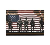 Jigsaw Puzzles1000 Pezzi Yyhwhjde Us Militari Soldati Patriottici Memorial Day Immagine Educativo Intellettuale Puzzle in legno, Divertenti Puzzle, Stress Alleviare Puzzle
