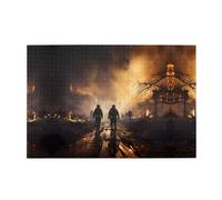 Jigsaw Puzzles1000 pezzi Yyhwhjde Vigili del fuoco che combattono gli incendi immagine educativa intellettuale puzzle in legno, puzzle divertenti, puzzle antistress