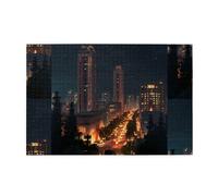 Jigsaw Puzzles1000 Pezzi Yyhwhjde Vista notturna della città Immagine Educativa Intellettuale Puzzle in legno, Divertenti Puzzle, Stress Alleviare Puzzle