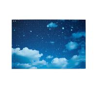 Jigsaw Puzzles1000 Pezzi Yyhwhjde White Cloud Starry Sky Stampe Educativi Intellettuali Puzzle in legno, Divertenti Puzzle, Gioco antistress