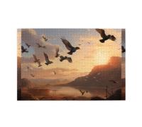 Jigsaw Puzzles1000 Pezzo Whjdpp Bird Migrazione Modello Educativo Intellettuale Puzzle in legno, Divertenti Puzzle, Stress Alleviare Puzzle