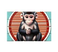 Jigsaw Puzzles1000 Pezzo Whjdpp Il Modello Scimmia Silenziosa Educativo Intellettuale Puzzle in legno, Divertenti Puzzle, Stress Alleviare Puzzle