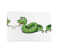 Jigsaw Puzzles1000 Piece BROLEO A Happy Year of The Snake Stampa Puzzle educativi in legno intellettuale, puzzle divertenti, puzzle antistress
