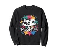 Jigsaw Puzzling È Pezzo Completo Puzzle Amante Calma Felpa