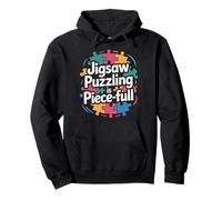 Jigsaw Puzzling È Pezzo Completo Puzzle Amante Calma Felpa con Cappuccio