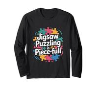 Jigsaw Puzzling È Pezzo Completo Puzzle Amante Calma Maglia a Manica