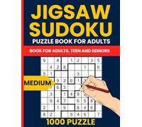 Jigsaw Sudoku Challenge - 1000 Medium Irregular 9x9 Puzzles for Adults: Sudoku Jigsaw Puzzle Book Featuring Geometry Number Place